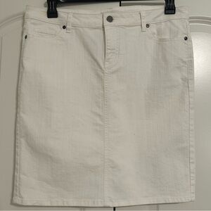 New York & Company Cream Skirt